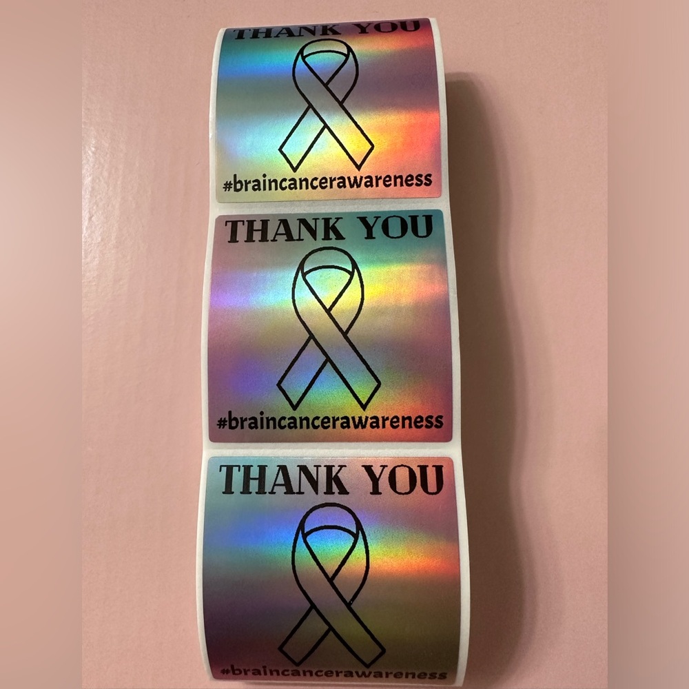 50 ct. Unicorn Holographic Square Custom 2” Stickers - Picture 3 of 5